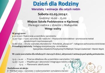 Bezpłatne warsztaty i animacje dla całych rodzin