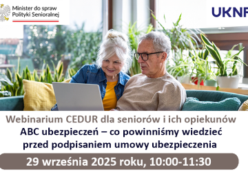 Webinarium „ABC ubezpieczeń – co powinniśmy wiedzieć przed podpisaniem umowy ubezpieczenia”