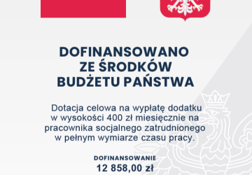 DOTACJA Z BUDŻETU PAŃSTWA